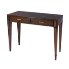 Mesa consola de madera de raíz con 2 cajones de 46 pulgadas
