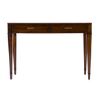 Mesa consola de madera de raíz con 2 cajones de 46 pulgadas
