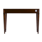 Mesa consola de madera de raíz con 2 cajones de 46 pulgadas