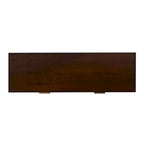 Mesa consola de madera de raíz con 2 cajones de 46 pulgadas