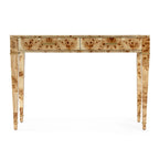 Mesa consola de madera de raíz con 2 cajones de 46 pulgadas
