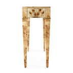 Mesa consola de madera de raíz con 2 cajones de 46 pulgadas