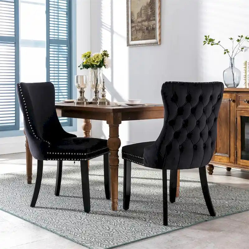 Silla de comedor tapizada de mediados de siglo.