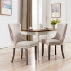 Silla de comedor tapizada de mediados de siglo.