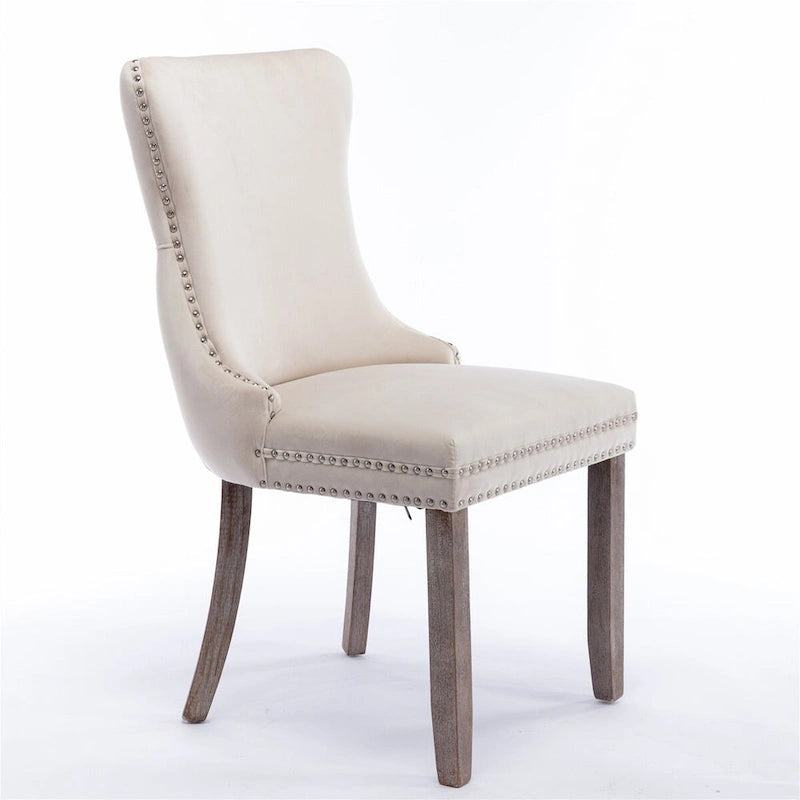 Silla de comedor tapizada de mediados de siglo.