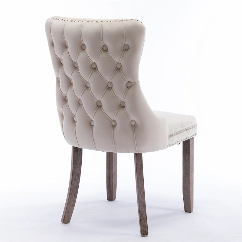 Silla de comedor tapizada de mediados de siglo.