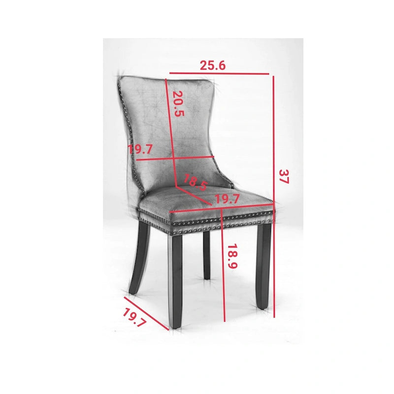 Silla de comedor tapizada de mediados de siglo.