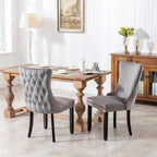 Silla de comedor tapizada de mediados de siglo.