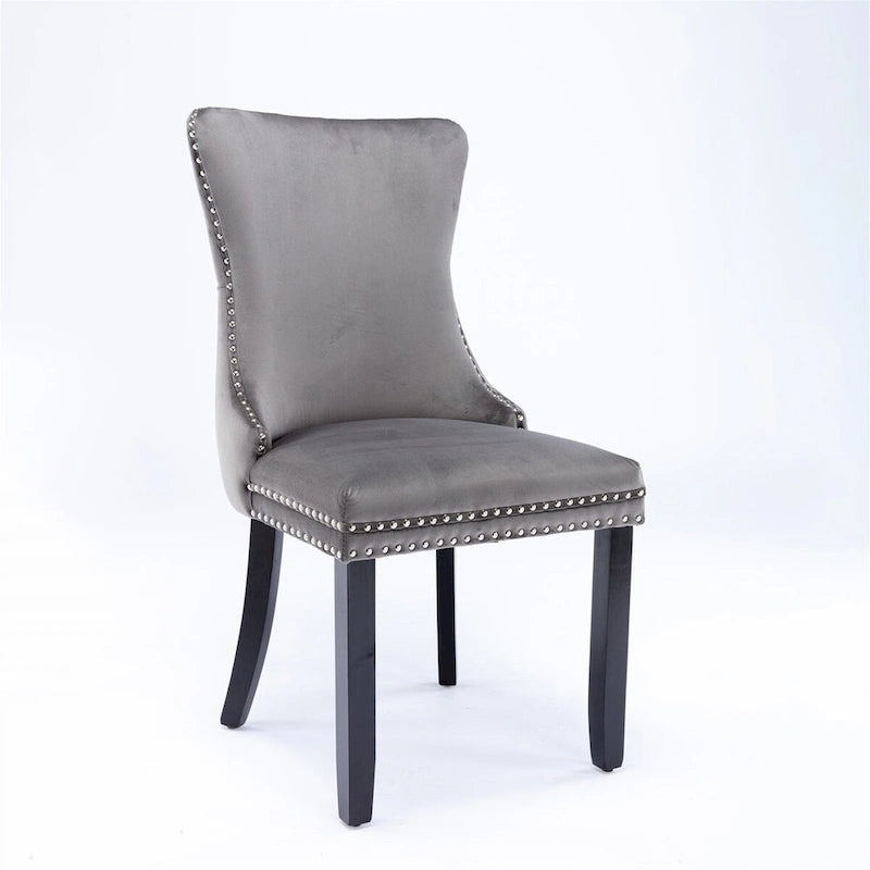 Silla de comedor tapizada de mediados de siglo.