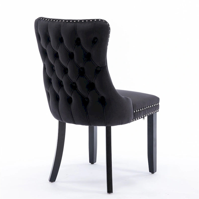 Silla de comedor tapizada de mediados de siglo.
