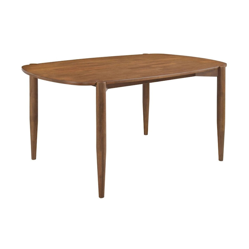 Mesa de comedor de madera maciza de nogal