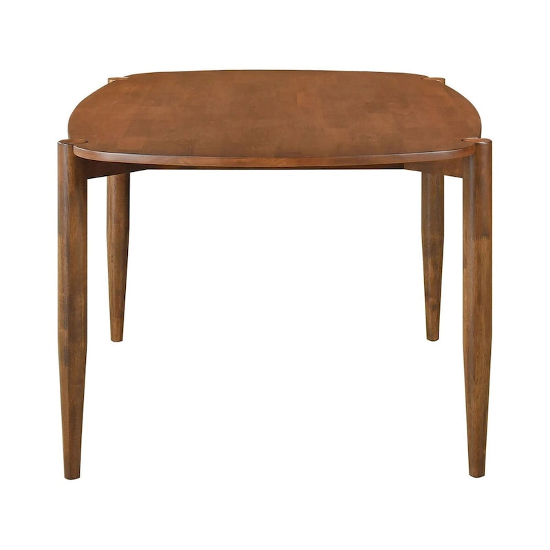 Mesa de comedor de madera maciza de nogal