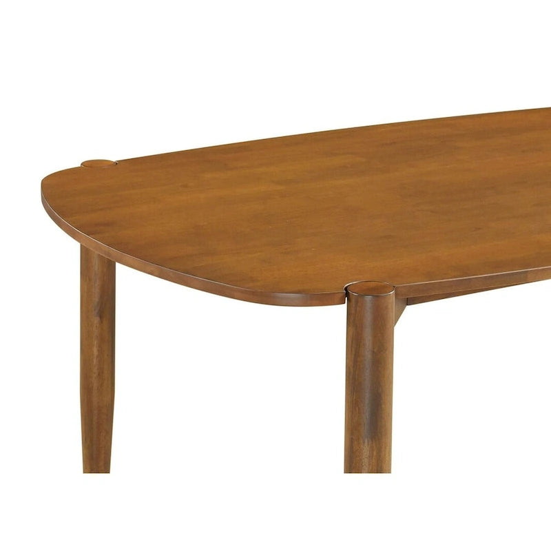 Mesa de comedor de madera maciza de nogal