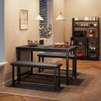 Mesa y sillas de comedor de estilo industrial
