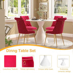 48 Mesa de comedor de lujo ligera blanca de alto brillo con encimera grande
