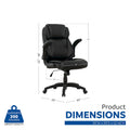 Sillón Ejecutivo Ergonómico de Respaldo Alto Atlas con Reposabrazos Acolchados