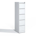 Archivador metálico vertical de 5 cajones con cerradura