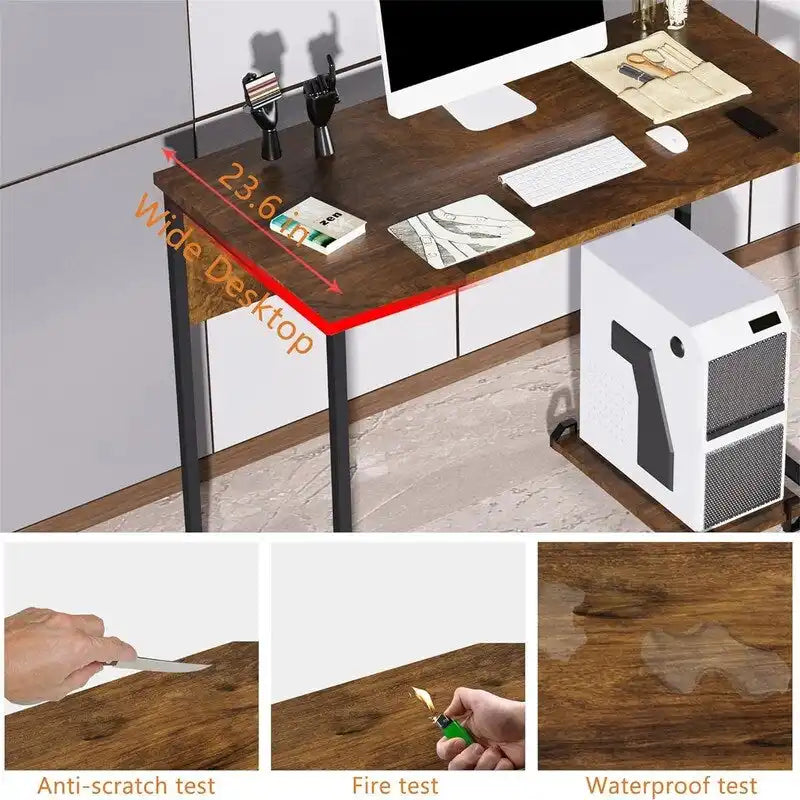 Escritorio pequeño de estilo moderno y sencillo