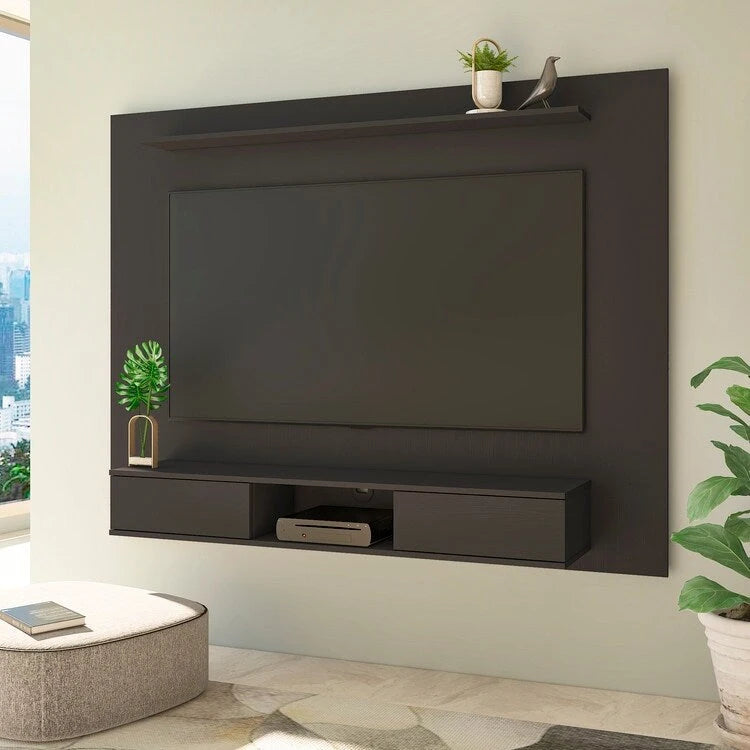 Mueble de TV flotante con múltiples compartimentos de almacenamiento para televisores de hasta 70 pulgadas, Centro de entretenimiento con almacenamiento