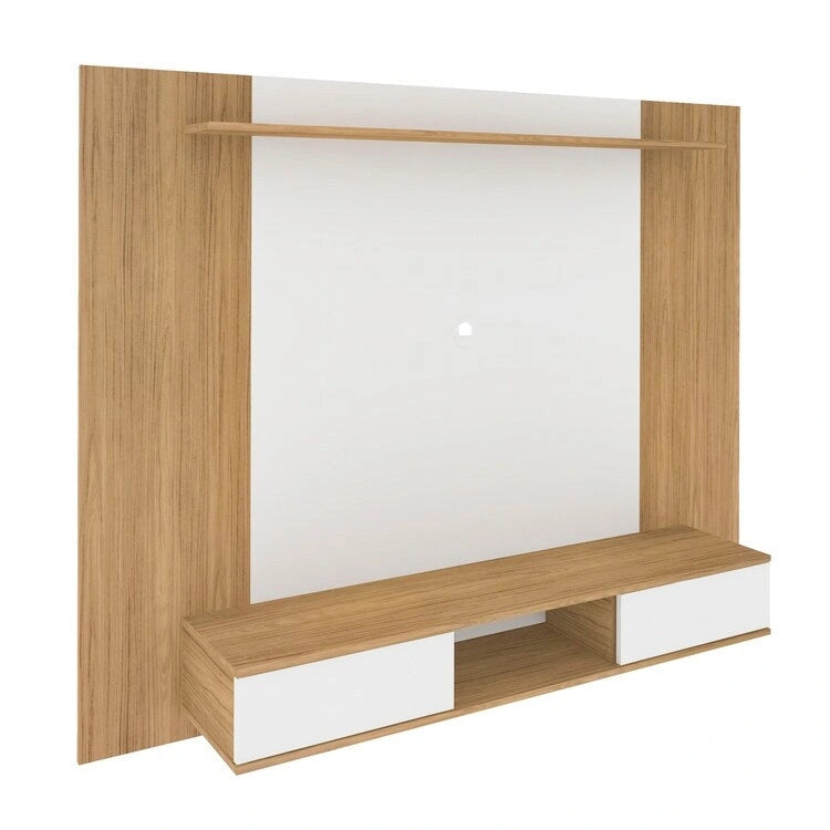 Mueble de TV flotante con múltiples compartimentos de almacenamiento para televisores de hasta 70 pulgadas, Centro de entretenimiento con almacenamiento