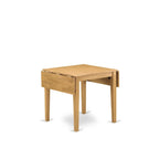 Mesa de comedor rectangular con sillas de tela de lino Limelight, roble