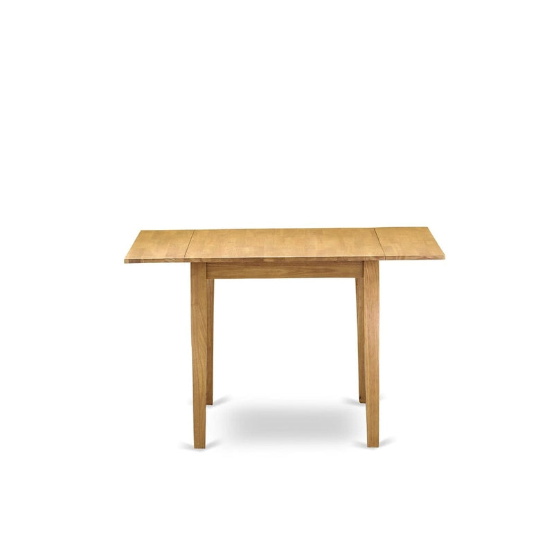 Mesa de comedor rectangular con sillas de tela de lino Limelight, roble