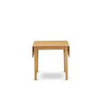 Mesa de comedor rectangular con sillas de tela de lino Limelight, roble