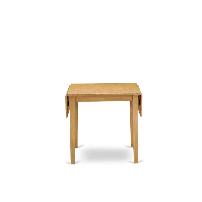 Mesa de comedor rectangular con sillas de tela de lino Limelight, roble
