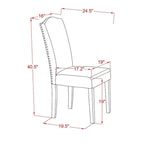 Mesa de comedor rectangular con sillas de tela de lino Limelight, roble