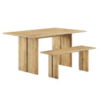 Mesa de comedor de madera de 60 pulgadas