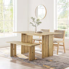 Mesa de comedor de madera de 60 pulgadas