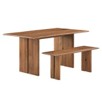 Mesa de comedor de madera de 60 pulgadas