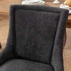 Silla de Comedor Ultra Lateral, Sillas de Tela Engrosada con Patas de Madera Maciza