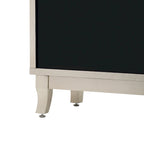 Aparador con 3 puertas de cristal de espejo y tirador plateado - 47.2L x 15.6W x 33.9H