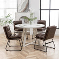 Mesa de comedor redonda Innes con caballete
