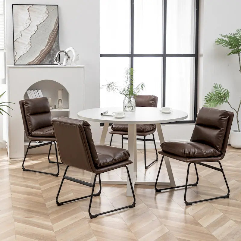 Mesa de comedor redonda Innes con caballete