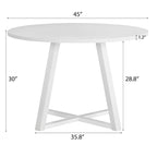 Mesa de comedor redonda Innes con caballete