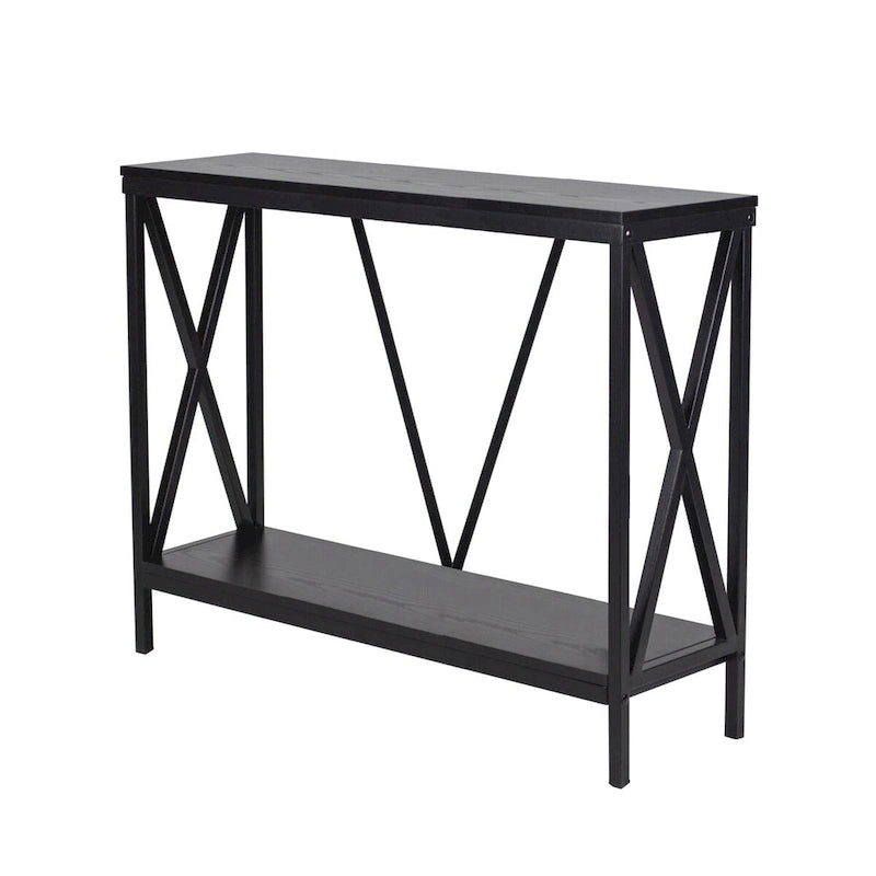 Soporte para Acuario de Acero con Bastidor en X de 40/55 Galones, Negro