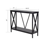 Soporte para Acuario de Acero con Bastidor en X de 40/55 Galones, Negro