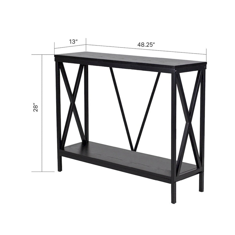Soporte para Acuario de Acero con Bastidor en X de 40/55 Galones, Negro