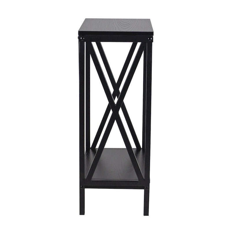 Soporte para Acuario de Acero con Bastidor en X de 40/55 Galones, Negro